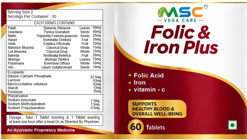 FOLIC & IRON PLUS TABLET